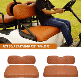 SAMXOMAP rear seat cover in brown offers durable protection for EZGO TXT rear cushions.