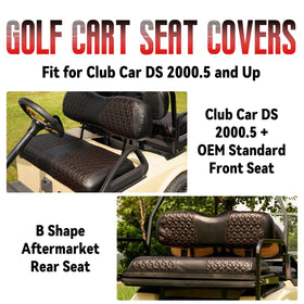 SAMXOMAP rear seat cover for Club Car DS 2000.5 offers durable protection and easy cleaning.