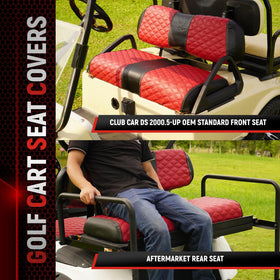 SAMXOMAP golf cart rear seat cover set adds protection and refreshed look for daily rides.