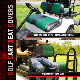 SAMXOMAP rear seat cover showing diamond stitching and foam padding