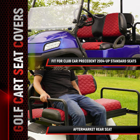 SAMXOMAP rear golf cart seat cover adds protection and style to the back row.