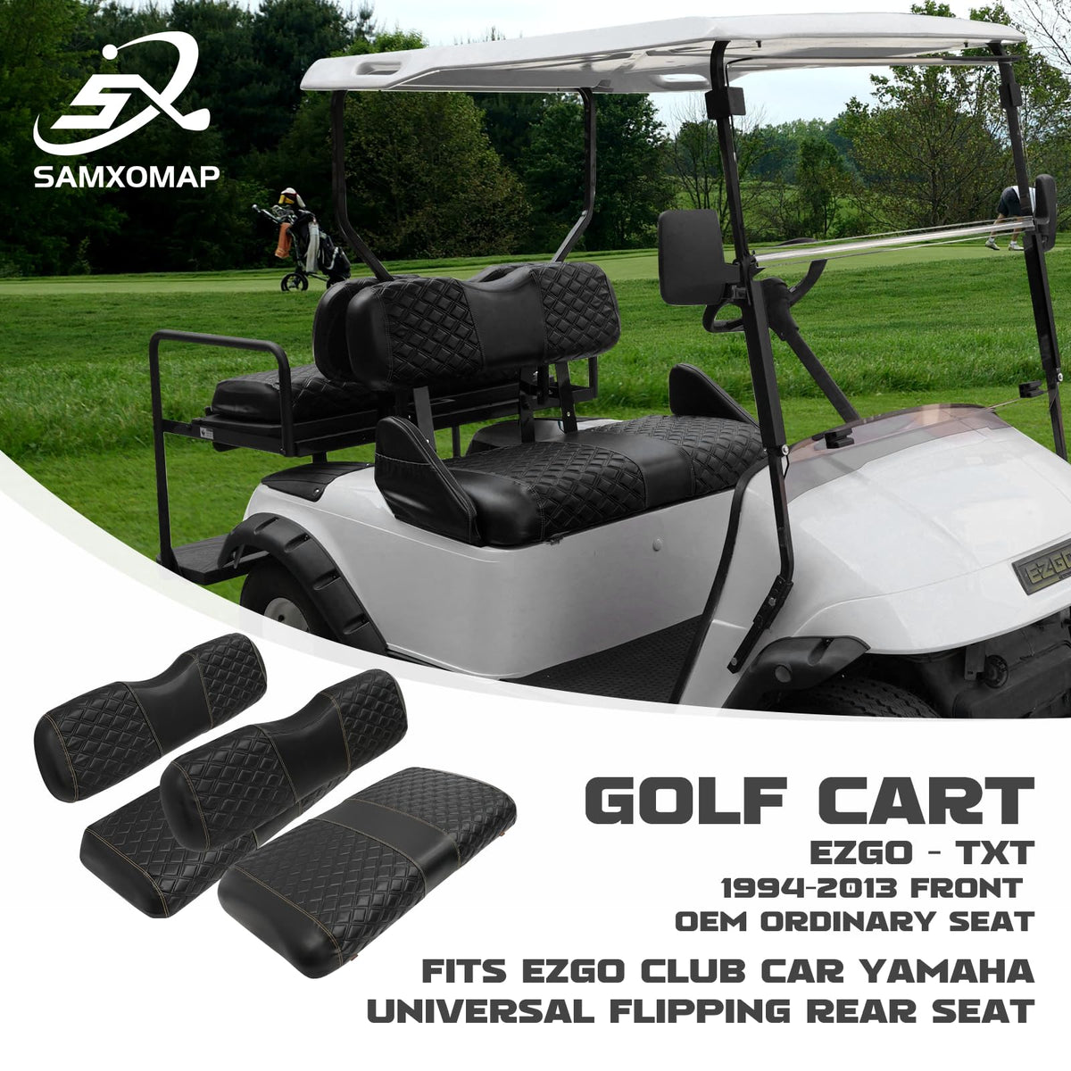SAMXOMAP rear seat cover protects passengers and cushions from sun and spills