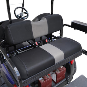 SAMXOMAP bench seat cover in breathable mesh protects from spills.