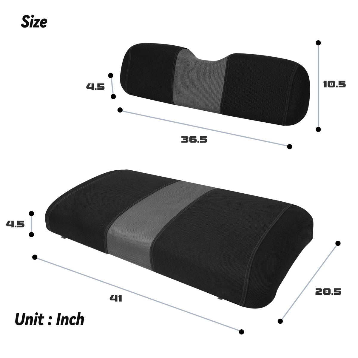 SAMXOMAP black and gray colorway complements EZGO TXT interiors