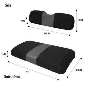 SAMXOMAP black and gray colorway complements EZGO TXT interiors