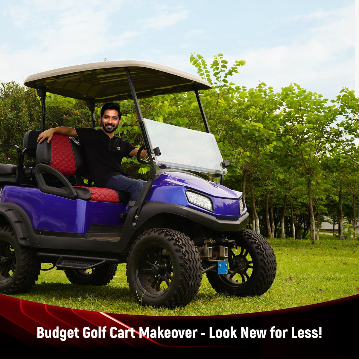 SAMXOMAP golf cart seat cover is easy to clean and maintain.
