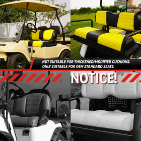 SAMXOMAP diamond stitching detail adds style and improved seat cover elasticity