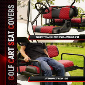 SAMXOMAP front seat cover with diamond stitching for premium look.