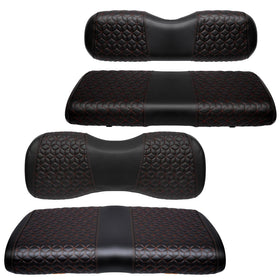 SAMXOMAP golf cart front seat cover with diamond quilting for a refreshed interior.