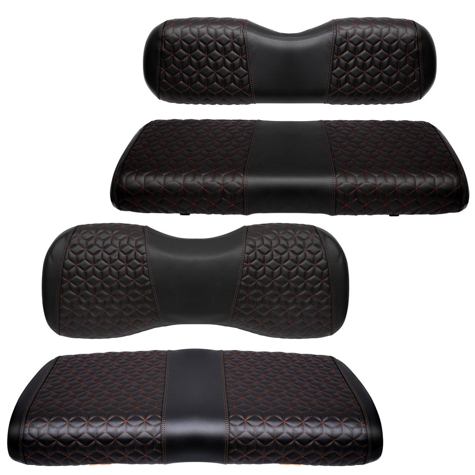 SAMXOMAP golf cart front seat cover with diamond quilting for a refreshed interior.