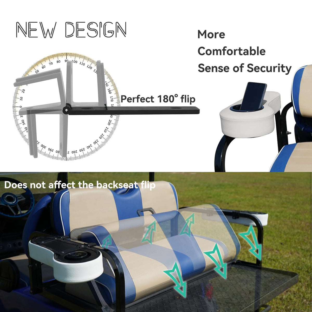 SAMXOMAP high-density sponge armrest delivers comfortable support