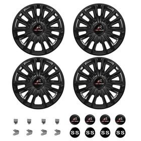 SAMXOMAP 8-inch hub caps fit EZGO TXT with a like-new gloss and protection