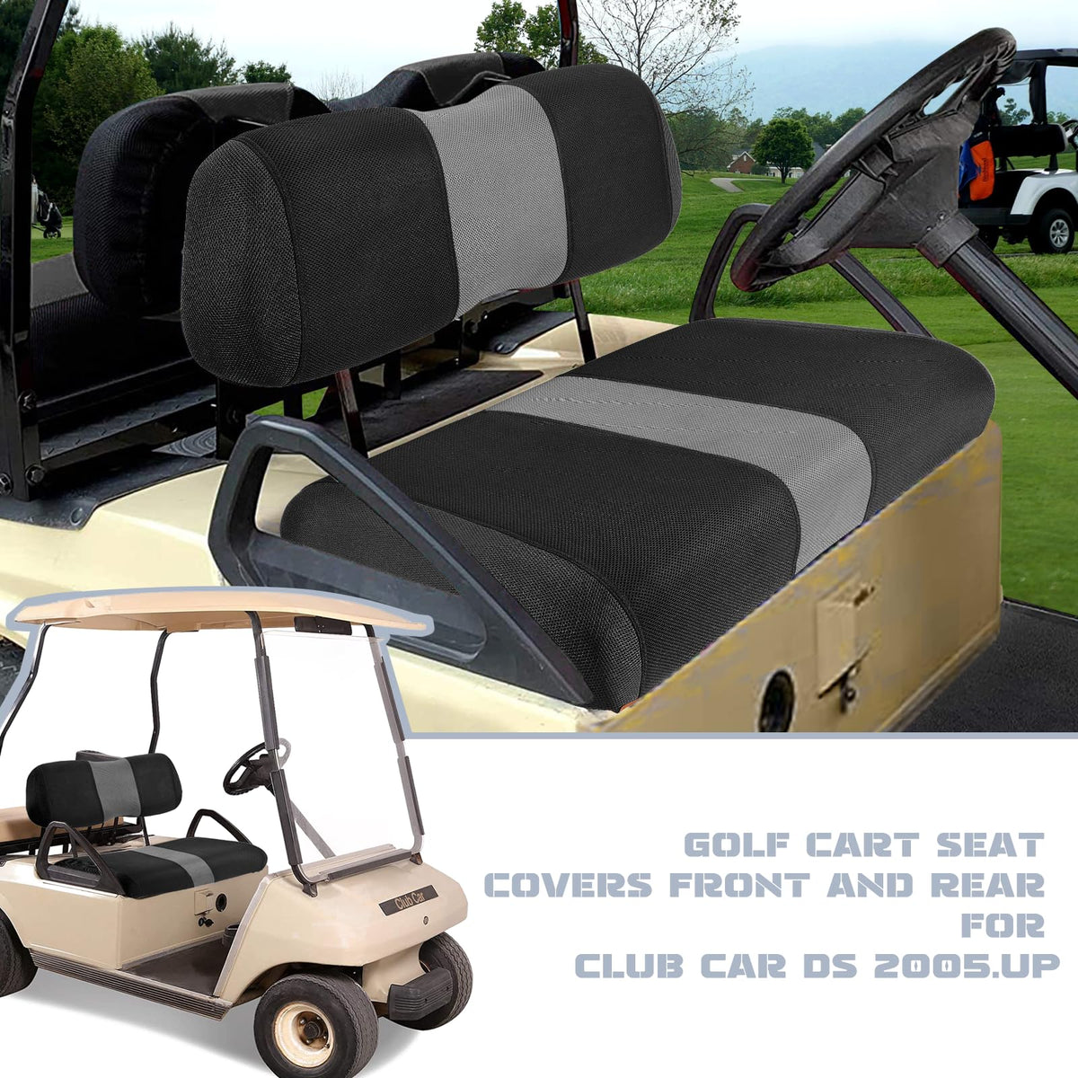 SAMXOMAP machine-washable seat cover for easy cleaning.