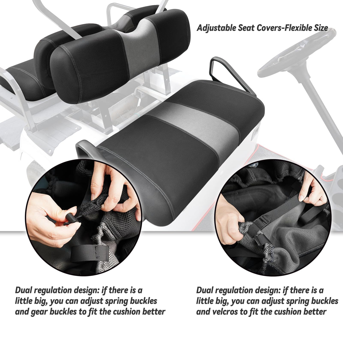 SAMXOMAP machine-washable seat covers simplify maintenance.