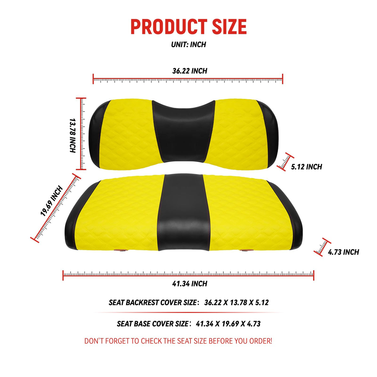 SAMXOMAP marine-grade vinyl seat cover resists water and sun damage.