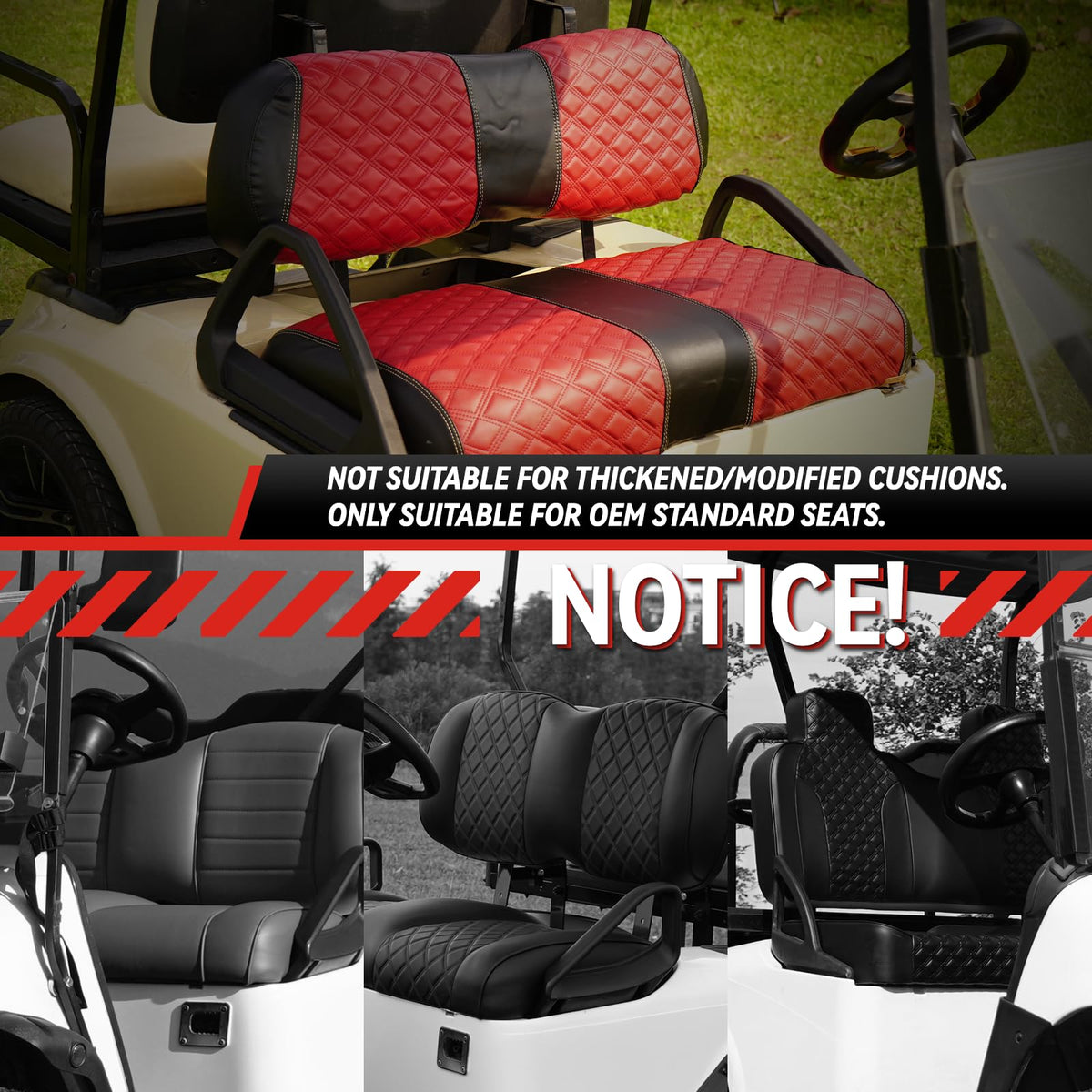 SAMXOMAP marine grade vinyl seat cover waterproof and easy to clean