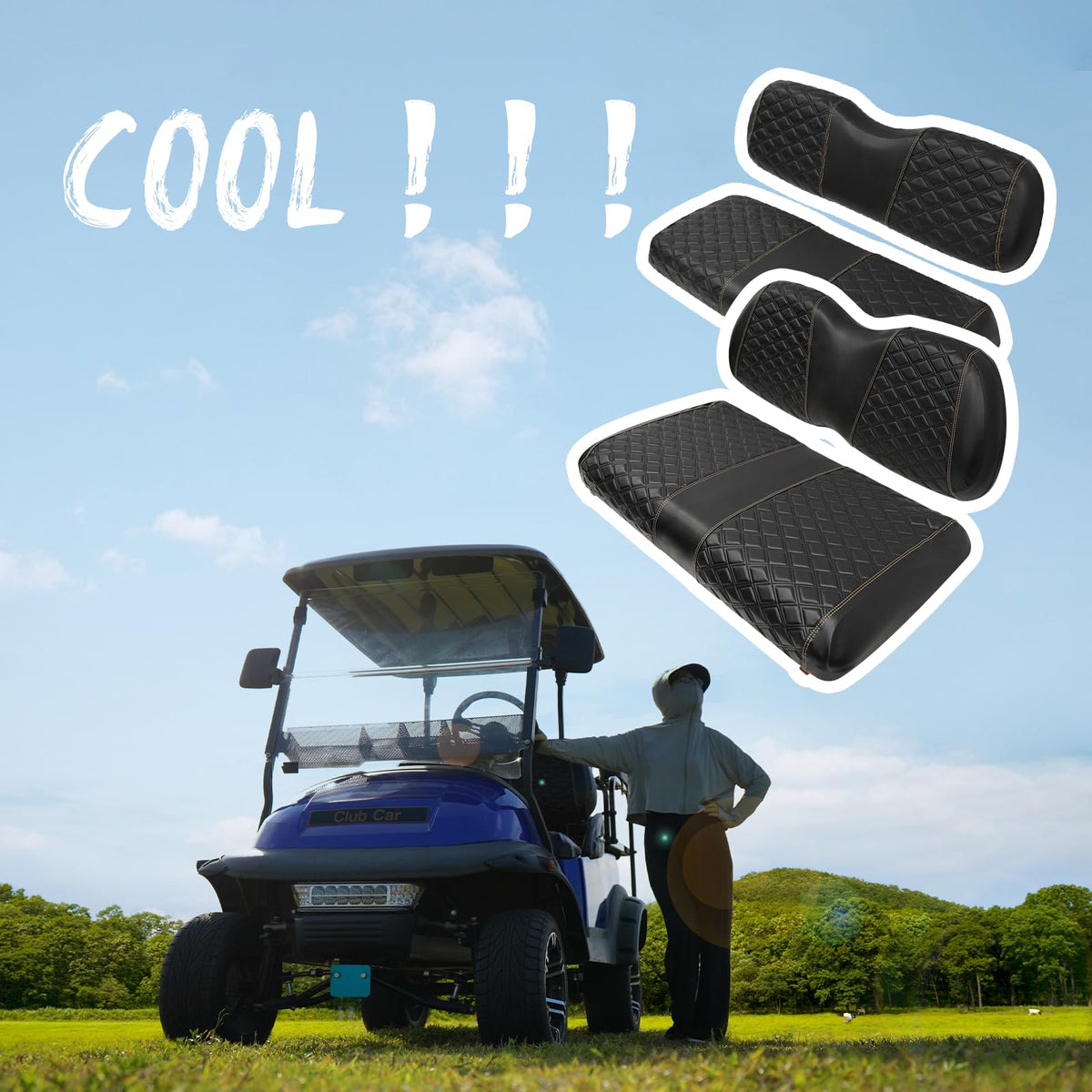 SAMXOMAP marine-grade vinyl seat cover for long-lasting durability