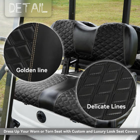 SAMXOMAP marine-grade vinyl seat cover resists sun and water damage.
