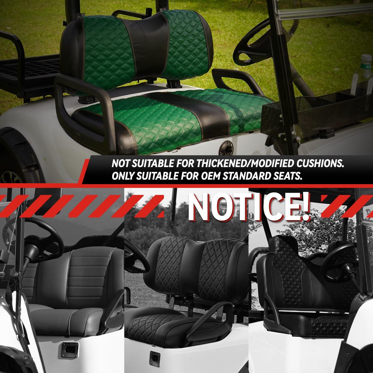 SAMXOMAP marine-grade vinyl seat green durable protection against wear.