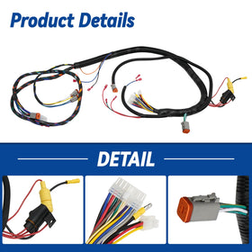 SAMXOMAP nylon braided wiring increases durability in rugged golf cart use.
