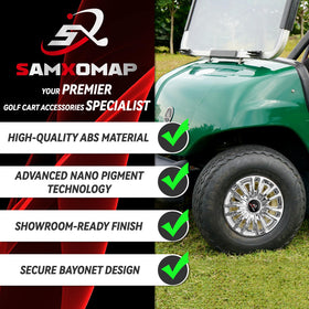 SAMXOMAP premium ABS hub caps resist weather and keep wheels crisp