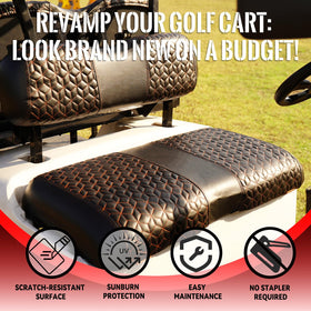 SAMXOMAP rear seat base cover keeps aftermarket cushions comfortable and clean.