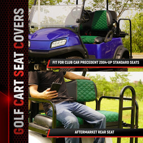 SAMXOMAP rear seat cover in green provides waterproof protection