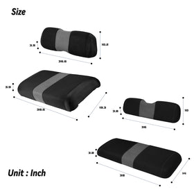 SAMXOMAP rear seat cover for golf cart protects against stains and dirt.