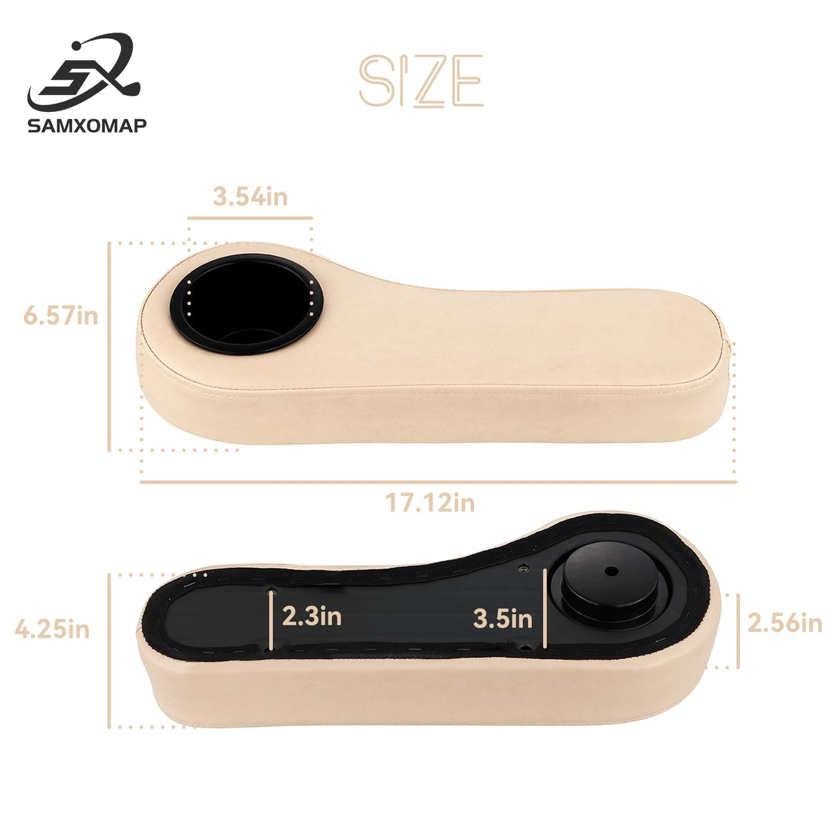 SAMXOMAP removable cup holder for quick cleaning and versatile use