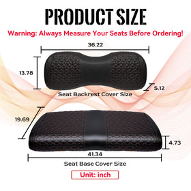 Scratch-resistant vinyl surface on SamXOMAP seat cover resists wear.
