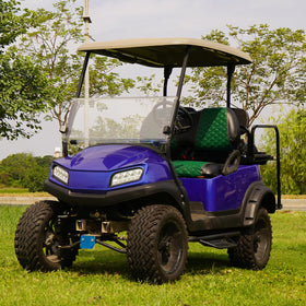 2-piece seat cover set renews your golf cart interior with fresh green style.