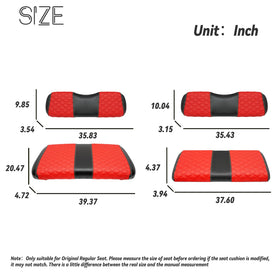SAMXOMAP seat covers with thick foam for comfortable driving