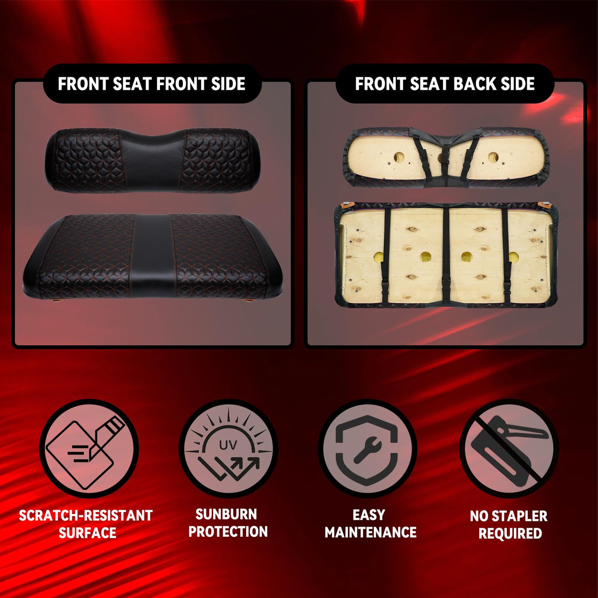SAMXOMAP seat cover transforms worn seats with a polished look.