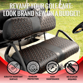 SAMXOMAP vinyl seat cover material provides durable, fade-resistant protection.