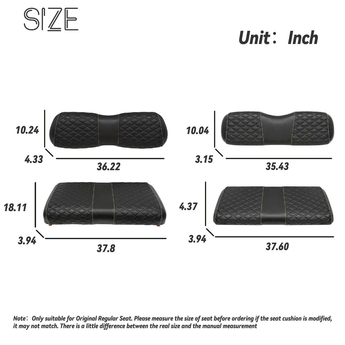 SAMXOMAP marine-grade vinyl seat cover protects against sun and scratches.