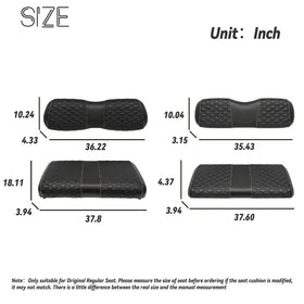 SAMXOMAP marine-grade vinyl seat cover protects against sun and scratches.