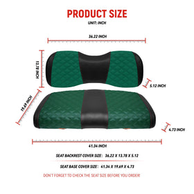SAMXOMAP waterproof seat cover green guards cushions from spills.