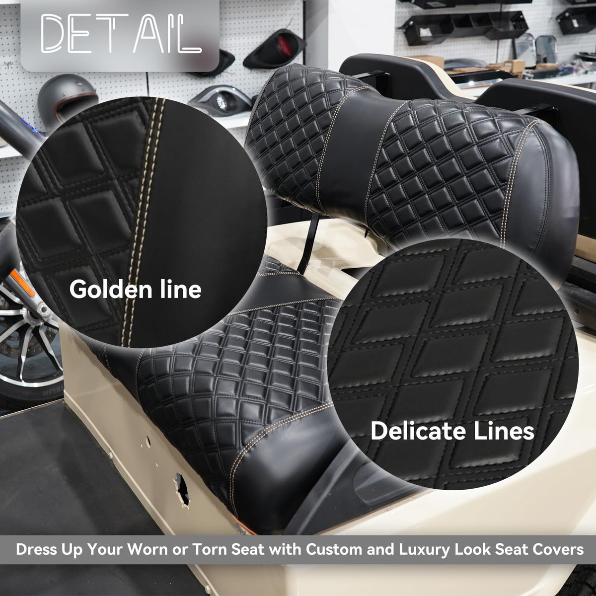 SAMXOMAP waterproof and scratch-resistant surface protects the seat