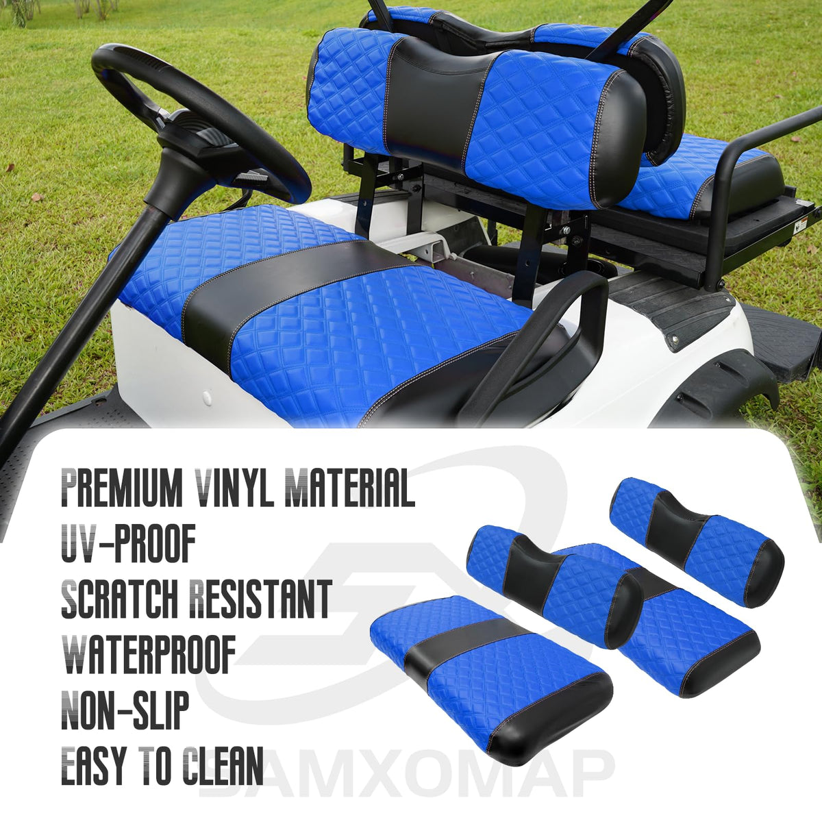 SAMXOMAP waterproof surface protects seats from spills and weathering during outdoor use.