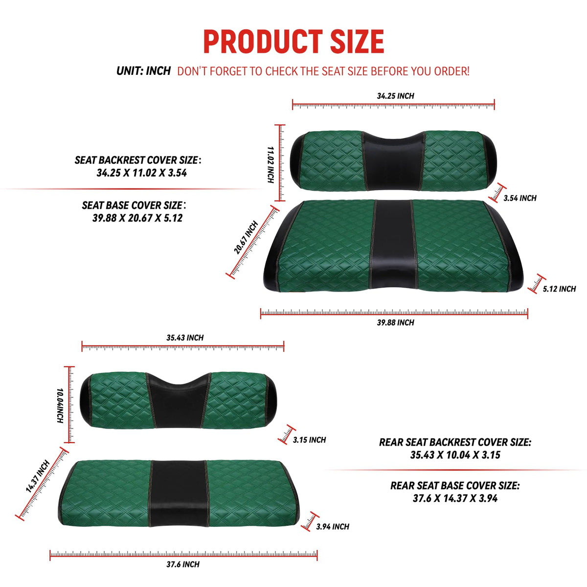 SAMXOMAP waterproof marine-grade vinyl texture protects seats outdoors