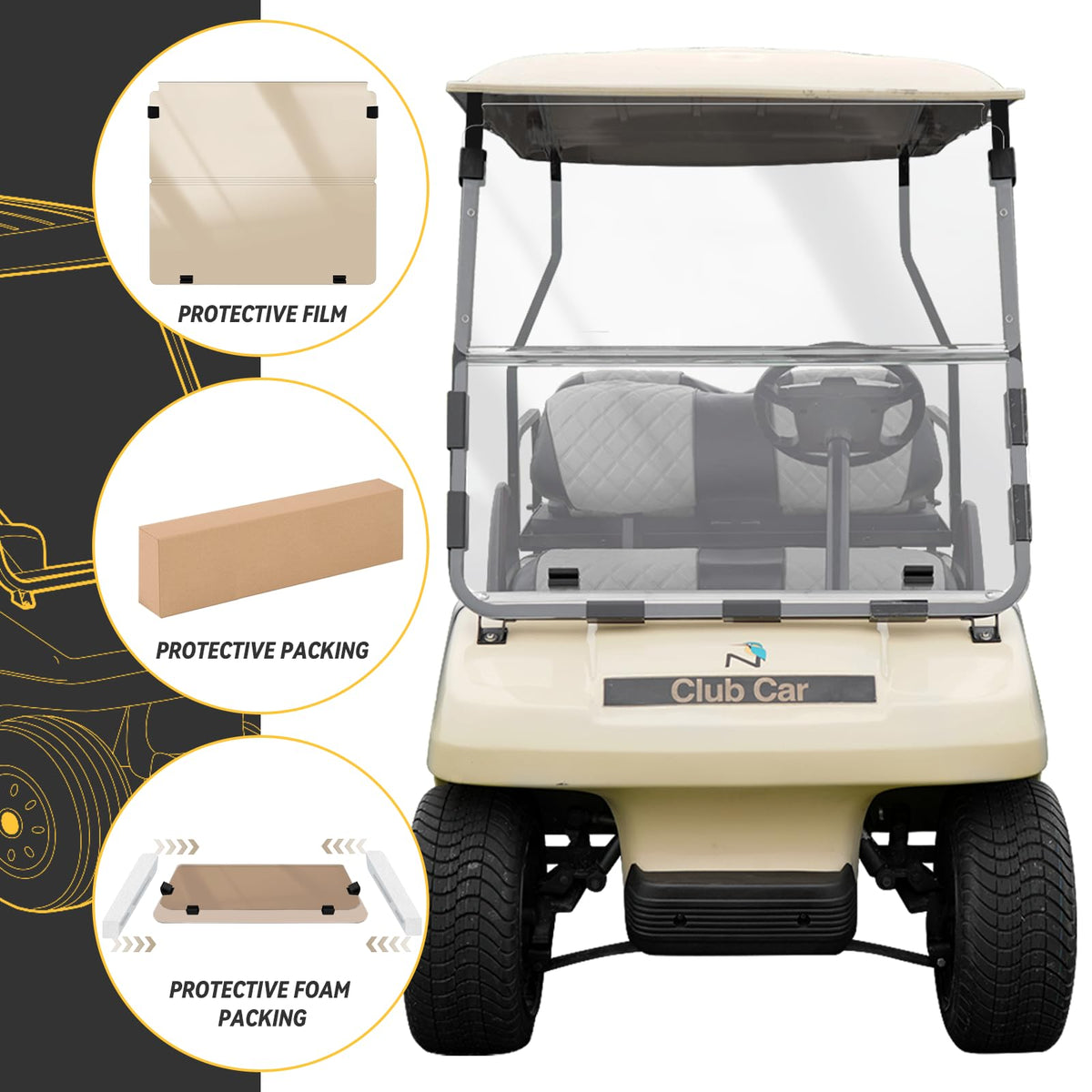 SAMXOMAP Yamaha G29 windscreen anti-glare design for better driving