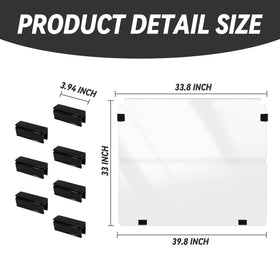 SAMXOMAP Yamaha G29 windscreen easy install with hinges