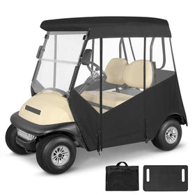 SANXIACAR enclosure on Club Car Precedent provides all-season protection.