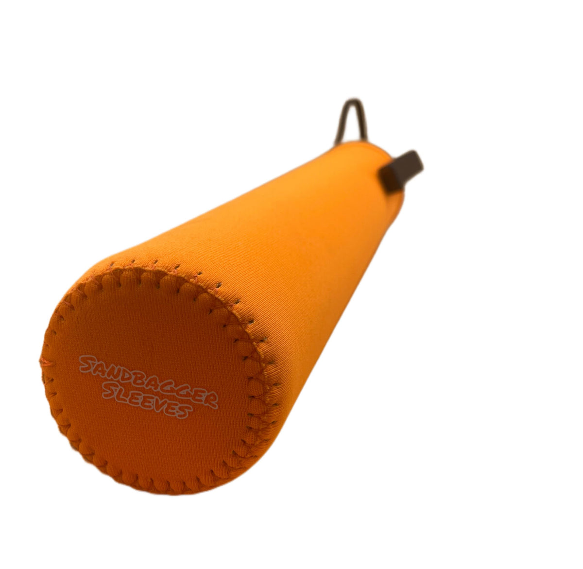 Sandbagger Sleeves mounted on a push cart for easy access during rounds