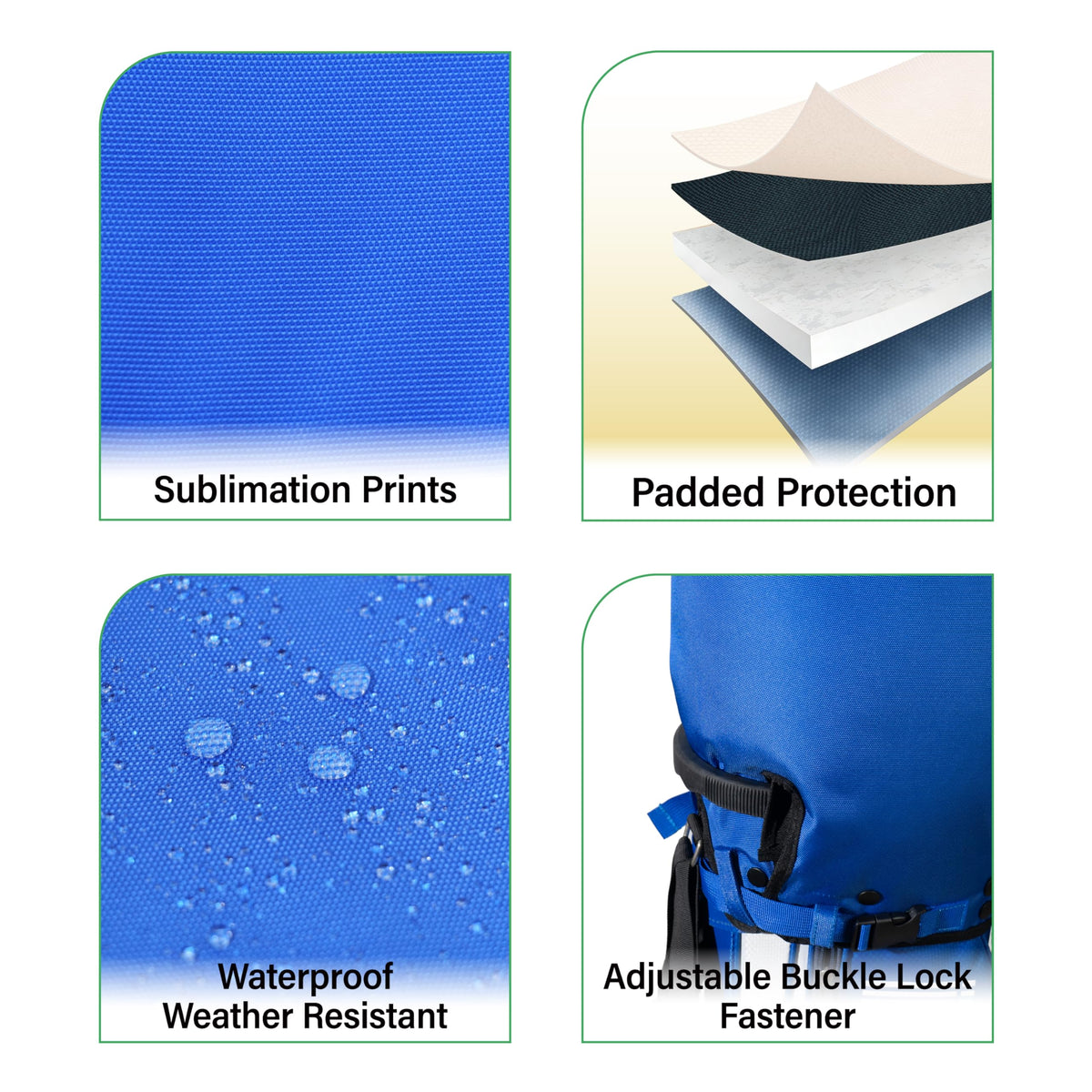 SANDIAN rain hood cover extenders securing taller bags