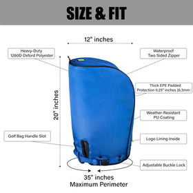 SANDIAN universal-fit rain hood cover attached to different bags