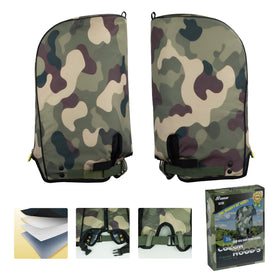 SANDIAN camo slot-in handle design simplifies attachment to a golf bag.