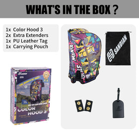 Carrying pouch for compact storage when the hood is not in use