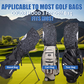 SANDIAN golf bag rain hood back view displaying full coverage