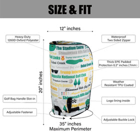 SANDIAN universal attachments with snap buttons and buckles for diverse bag sizes
